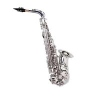 Adulte Saxophone Saxophone Alto Mib Argent Pour Débutants | Conception précise du trou sonore, structure robuste et durable.
