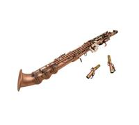 Adulte Saxophone Saxophone Soprano Droit Sib Rouge-Bronze | Position précise du trou sonore et garantit la qualité du son.