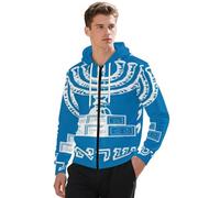 Adulte Unisexe Sweat À Capuche Zippé État D'Israël Pull Vêtement De Travail Sweat Zippé Haut Unisexe Sweats De Travail 5XL