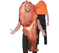 Adultes Bacon Déguisement Hommes Femmes Nouveauté Nourriture Cerf Breakfast Neuf