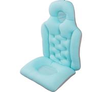 Adultes Bain complet Oreiller Soutien du cou Séchage rapide Haute élasticité Hanges Trou Oreiller de bain bleu bleu