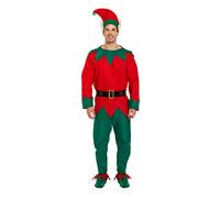 Adultes Elf Costume de déguisement de Noël - One Size