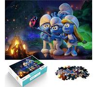 Adultes Enfants Puzzles 1000 pièces Puzzles Les schtroumpfs Puzzle Elfe dans la Maison aux Champignons Puzzles Jeux éducatifs Jouets Famille décoration 75x50cm