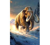 Adultes et débutants Diamond Painting Complète Foret DIY 5D Kit Champ De Neige Majestueux De Mammoth Diamant Peinture Motif Diamant Art Kits Idéal Pour Décoration Murale Diamant Carré 40x60cm C1325