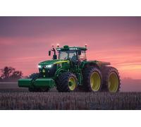Adultes et débutants Diamond Painting Complète Foret DIY 5D Kit Coucher De Soleil Sur Un Tracteur Agricole Diamant Peinture Motif Diamant Art Kits Idéal Pour Décoration Diamant Carré 90x135cm C1953