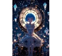 Adultes et débutants Diamond Painting Complète Foret DIY 5D Kit Fille Magique Mignonne D'Anime Diamant Peinture Motif Broderie Diamant Art Kits Idéal Pour Décoration Murale Foret Rond 20x30cm C0043