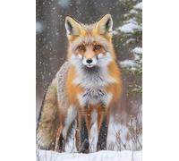 Adultes et débutants Diamond Painting Complète Foret DIY 5D Kit Renard Roux Des Neiges Diamant Peinture Motif Broderie Diamant Art Kits Idéal Pour Décoration Murale Diamant Carré 80x120cm B1947