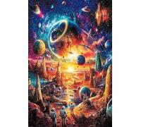 Adultes et débutants Diamond Painting Complète Foret DIY 5D Kit Scène Spatiale Point De Croix Diamant Peinture Motif Broderie Diamant Art Kits Idéal Pour Décoration Murale Diamant Carré 40x60cm C1312