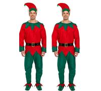 Adultes Hommes Costume Elfe - 2-Pack, Men: Medium