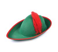 Adultes Oktoberfest Chapeau Vert Peter Pan Accessoire Déguisement avec Plume