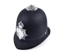 Adultes Police Casque Rigide Plastique Flic Policier Cuivre Bobby Déguisement