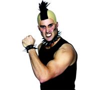 Adultes Punk Ras Du Cou + Bracelet Rock N Roll Déguisement Rockeur Accessoire