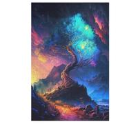 Adultes Puzzle Cosmic Tree of Life 1000 Pièces, Jouets pour Enfants, Jeux Familiaux, Puzzles ÉduChatif Garçons Et Filles （78×53cm）
