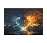 Adultes Puzzle Fantasy Paysage 1000 Pièces, Jouets pour Enfants, Jeux Familiaux, Puzzles ÉduChatif Garçons Et Filles （75×50cm）