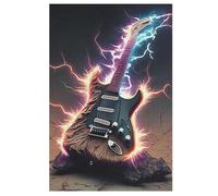 Adultes Puzzle Guitars 1000 Pièces, Jouets pour Enfants, Jeux Familiaux, Puzzles ÉduChatif Garçons Et Filles (78×53cm)