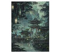 Adultes Puzzle Japan Style 500 Pièces, Jouets pour Enfants, Jeux Familiaux, Puzzles Éducatif Garçons Et Filles 55×41cm