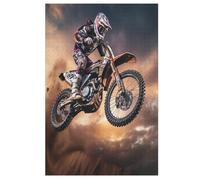 Adultes Puzzle Motocross 1000 Pièces, Jouets pour Enfants, Jeux Familiaux, Puzzles Éducatif Garçons Et Filles 78×53cm