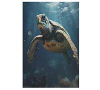 Adultes Puzzle Sea Turtles 1000 Pièces, Jouets pour Enfants, Jeux Familiaux, Puzzles ÉduChatif Garçons Et Filles （78×53cm）