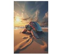 Adultes Puzzle Sea Turtles 1000 Pièces, Jouets pour Enfants, Jeux Familiaux, Puzzles ÉduChatif Garçons Et Filles （78×53cm）
