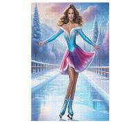 Adultes Puzzle Skater Girl 1000 Pièces, Jouets pour Enfants, Jeux Familiaux, Puzzles ÉduChatif Garçons Et Filles （78×53cm）