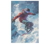 Adultes Puzzle Snowboard 1000 Pièces, Jouets pour Enfants, Jeux Familiaux, Puzzles ÉduChatif Garçons Et Filles 78×53cm
