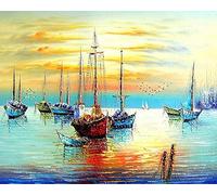 Adultes Puzzles 1000 Pièce en Bois Bateau À Voile Paysage Marin Résumé Art Puzzle Adultes 1000 Pcs en Bois Classique Cadeau De Noël Personnalisé