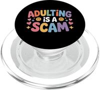 Adulting is A Scam Rant Expression Feedback - PopSockets PopGrip pour MagSafe