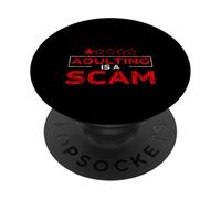 Adulting is A Scam Rétroaction d'expression de Diatribe - PopSockets PopGrip Adhésif