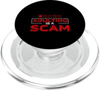 Adulting is A Scam Rétroaction d'expression de Diatribe - PopSockets PopGrip pour MagSafe