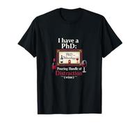 Adulting is Hard Wine Humour PhD in Wineology T-Shirt