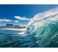 Adults and Beginners 5D Diamond Painting DIY Full Drill Kits Surfer Sea Surfing Pictures Embroidery Cross Stitch Diamond Art Perfect for Gift and Home Wall Decor40x40cm