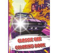 Adults coloring book. 100 pages, 50 classic cars patterns. Single sided page, make perfect for markers, gel pens, color pencils. Relaxation and creative flow. great gift idea for all occasions.