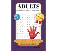 ADULTS WORD SEARCH PUZZLES: Boost Your Brain Power with 55 Fun & Relaxing Puzzles for Adults and Seniors