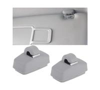Adunsiaoto 2 Pièces Clip Pour Visière De Voiture, Voiture Support Clip De Pare-Soleil, Crochet Pour Pare-Brise, Intérieur Pare-Soleil Crochet Support D'attache La Plupart Des Voitures(Gris)