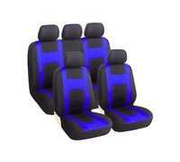 Adunsiaoto 9 Pièces Ensemble De Housses Siège Auto, Housse de Siege Voiture Universelle, Housse de Protection pour Sièges, Accessoires Interieur pour Camion Camionnette SUV, Durabilité(Bleu)