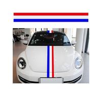 Adunsiaoto Autocollants De Voiture Décoratifs, Autocollant Bande Drapeau, Tricolores Capot De Voiture, Modifié Decal Décoration pour Véhicules(Couleurs Françaises)