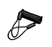 Adunsiaoto Câbles à Ressort Rappel, Cable Rappel Enroulé, Câble De Bobine Alarme Antivol Ressorts Sécurité, Cable D'antivol Disque, Câble pour Antivol Bloque-Disque Moto Verrouillage(Noir)