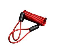 Adunsiaoto Câbles à Ressort Rappel, Cable Rappel Enroulé, Câble De Bobine Alarme Antivol Ressorts Sécurité, Cable D'antivol Disque, Câble pour Antivol Bloque-Disque Moto Verrouillage(Rouge)