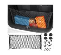 Adunsiaoto Filet Rangement Nylon, Universel Voiture Camion Siège Arrière Poche Filets Nylon, Filet Rangement Universel Plupart des Véhicules Automobiles, Filet Rangement Extensible Coffre(90×40cm)