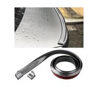 Adunsiaoto Spoiler De Coffre Arrière Voiture, Autocollant Lèvre D'aile Universel, Caoutchouc Doux Voiture Arrière Toit Tronc Spoiler Aile Lèvre Autocollant Garde, Accessoires Voiture(Fibre Carbone)