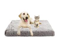 ADUODAO Coussin de lit avec fond antidérapant, tapis apaisant et anti-anxiété pour chien - Lavable en machine - Coussin orthopédique rectangulaire pour animal de compagnie (75 x 50 x 7 cm, café)