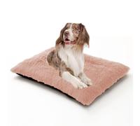 ADUODAO Coussin rectangulaire lavable avec fond antidérapant - Grand coussin anti-anxiété pour animal domestique avec fermeture éclair (70 x 50 x 8 cm, rose)