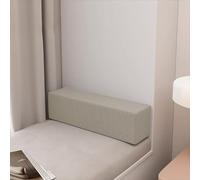 ADUODAO Coussin rectangulaire pour accoudoir de canapé - Taille personnalisée - Remplissage d'espace entre les matelas avec housse amovible pour maison, canapé, voiture (60 x 15 x 15 cm, beige)