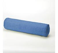 ADUODAO Coussin rond pour lit et canapé - Soutien du cou et des lombaires, lavable - Coussin de soutien cylindrique de jardin - Coussins d'accoudoir d'extérieur (80 x 20 cm, bleu)