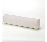 ADUODAO Coussin rond pour lit et canapé - Soutien du cou et des lombaires, lavable - Coussin de soutien cylindrique de jardin - Coussins d'accoudoir d'extérieur (120 x 20 cm, beige)