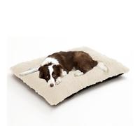 ADUODAO Grand coussin rectangulaire anti-anxiété pour chien et chien, coussin doux et chaud pour cage - tapis lavable pour chat et animal de compagnie avec fond antidérapant (70 x 50 x 8 cm, blanc