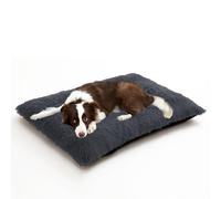 ADUODAO Grand coussin rectangulaire anti-anxiété pour chien et chien, coussin doux et chaud pour cage - tapis lavable pour chat et animal de compagnie avec fond antidérapant (140 x 110 x 12 cm, gris