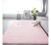 ADUODAO Grand tapis d'intérieur moderne pour chambre à coucher, salon, ne perd pas ses poils - Grand tapis de sol décoratif de luxe pour chambre d'enfants et de bébés - 60 x 120 cm - Rose