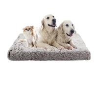 ADUODAO Lit de cage pour chien de grande taille - Matelas apaisant avec fond antidérapant - Coussin rectangulaire en mousse - Pour animaux de compagnie de grande et moyenne taille (100 x 60 x 10 cm