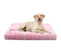 ADUODAO Lit orthopédique pour animal de compagnie avec fond antidérapant pour labrador, berger allemand, golden retriever, coussin anti-anxiété pour chien, chat et chiot (75 x 50 x 7 cm, rose)